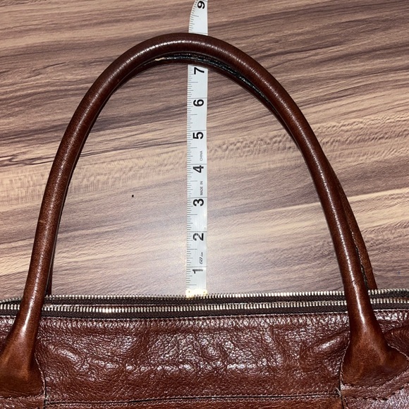 MICHELLE Brown Leather Tote Bag - Picture 9 of 16